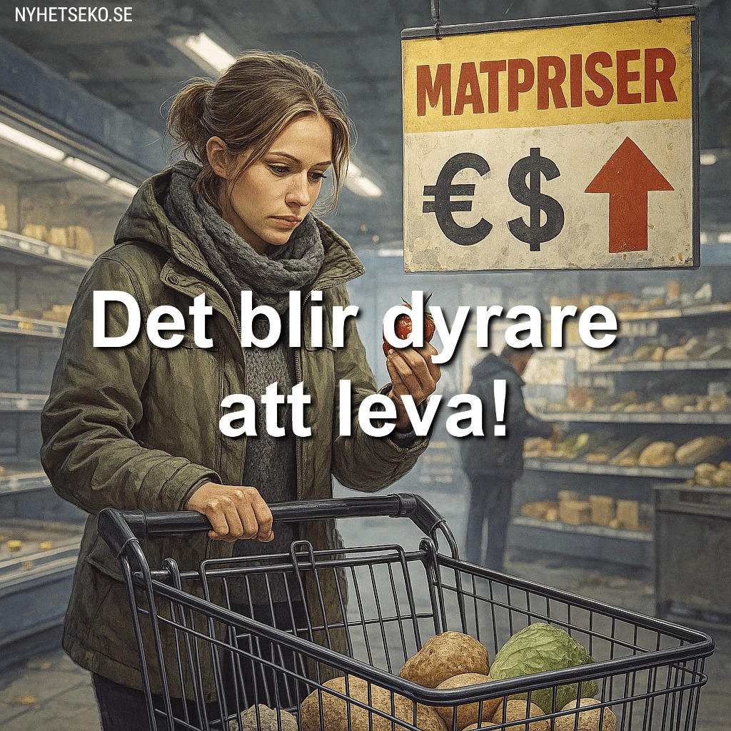 En kvinna tittar på en jordgubbe medans hon handlar. Butiken hon står i är urplockad.